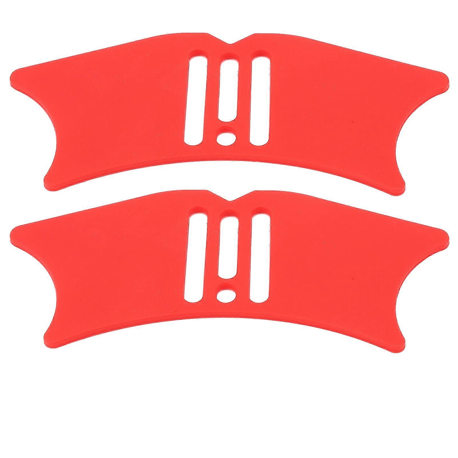 2pcs 4 in 1 Nose Contour Stencil Shadow Tool Reusable Silicone Shadow Template Highlighter Template for Highlighter Eyeliner Lip Line Eyelash Red
