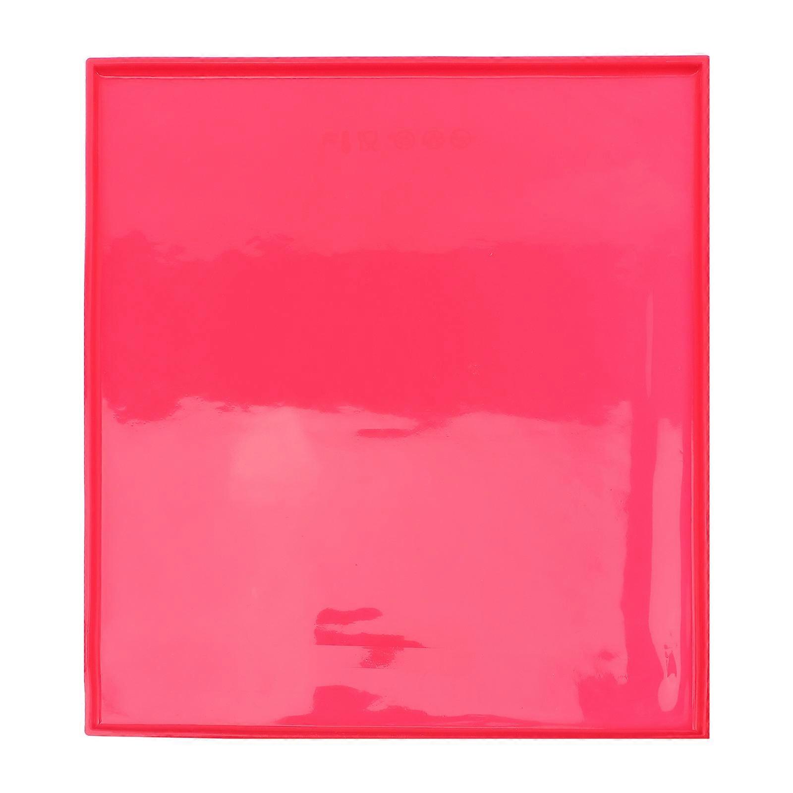 Silicone Baking Mat for Home Use Anti-skid Flexible Baking Sheet Red 31x26cm 1 Sheet