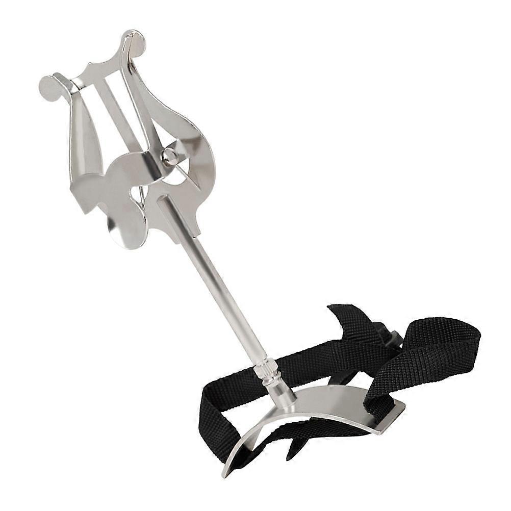 Portable Euphonium Music Stand Durable Silver Sheet Music Rack Versatile Support for Rehearsals Performances Practical Design for Outdoor Use