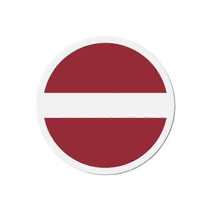 Round Magnet - Latvia - 7 cm - 50 pieces - Multicolor - Mixed