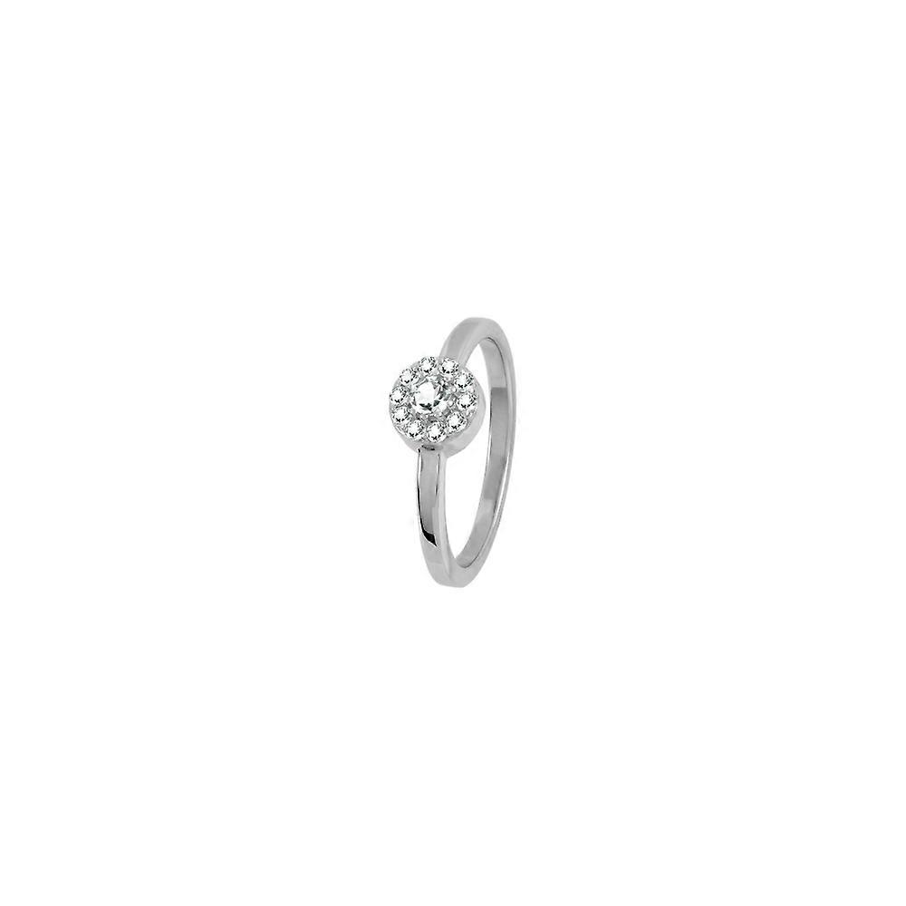 Jacques Lemans - Ring Sterling silver with White Topaz - SE-R156A52 - Ring width: 52