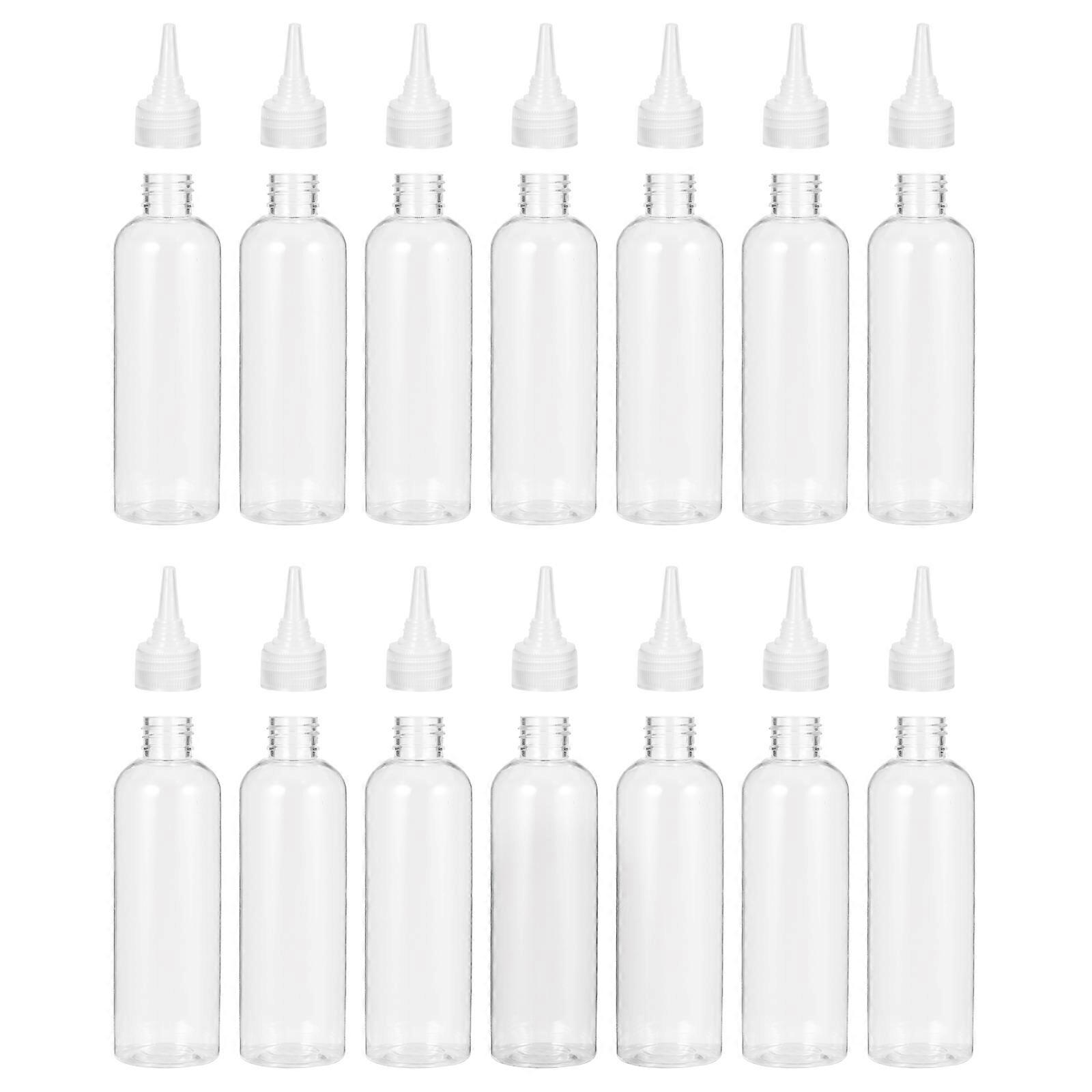 Lotion Bottles Transparent Plastic Empty Container For Home Use 120ml Easy to Squeeze 20Pcs