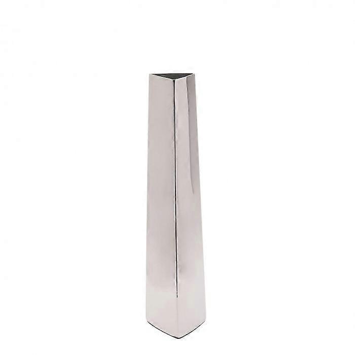 Hestia Polished Silver Flower Vase - Medium