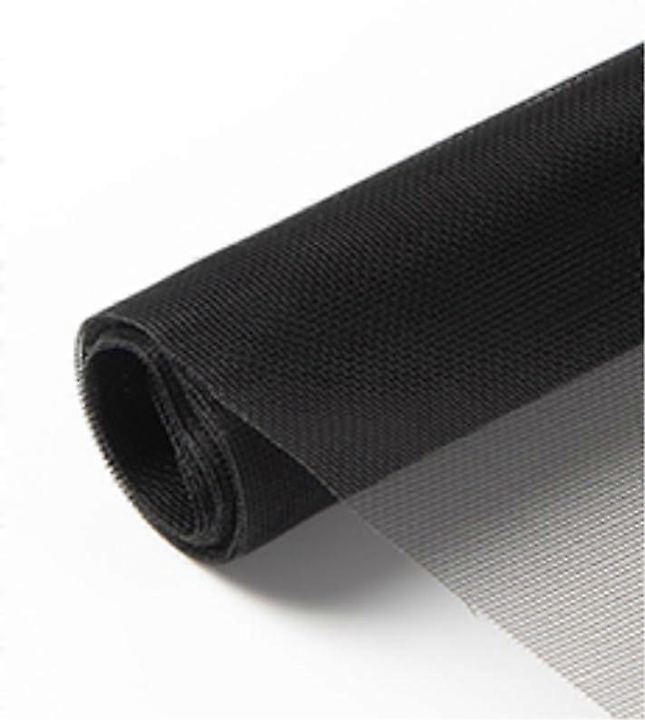 Screen Window Net Selfinstalled Ecofriendly Invisible Screen Antimosquito Net (Black, 100cm x 300cm)