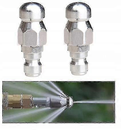 2pcs Karcher Hose Swivel Sewage Nozzle 1/4