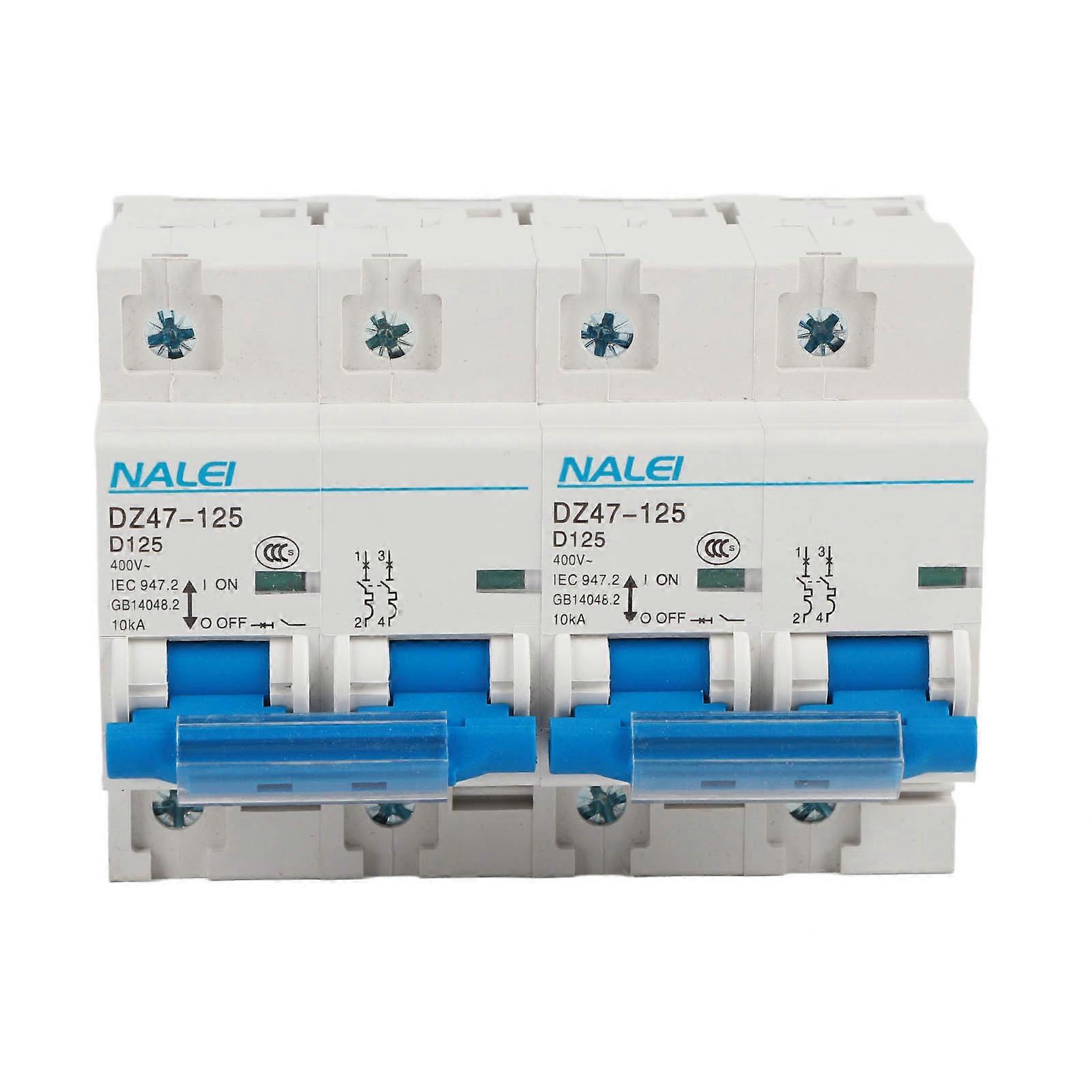 Interlock Circuit Breaker 10KA Breaking Capacity Rail Installation Mini Dual Power Manual Transfer Switch AC450V 125A