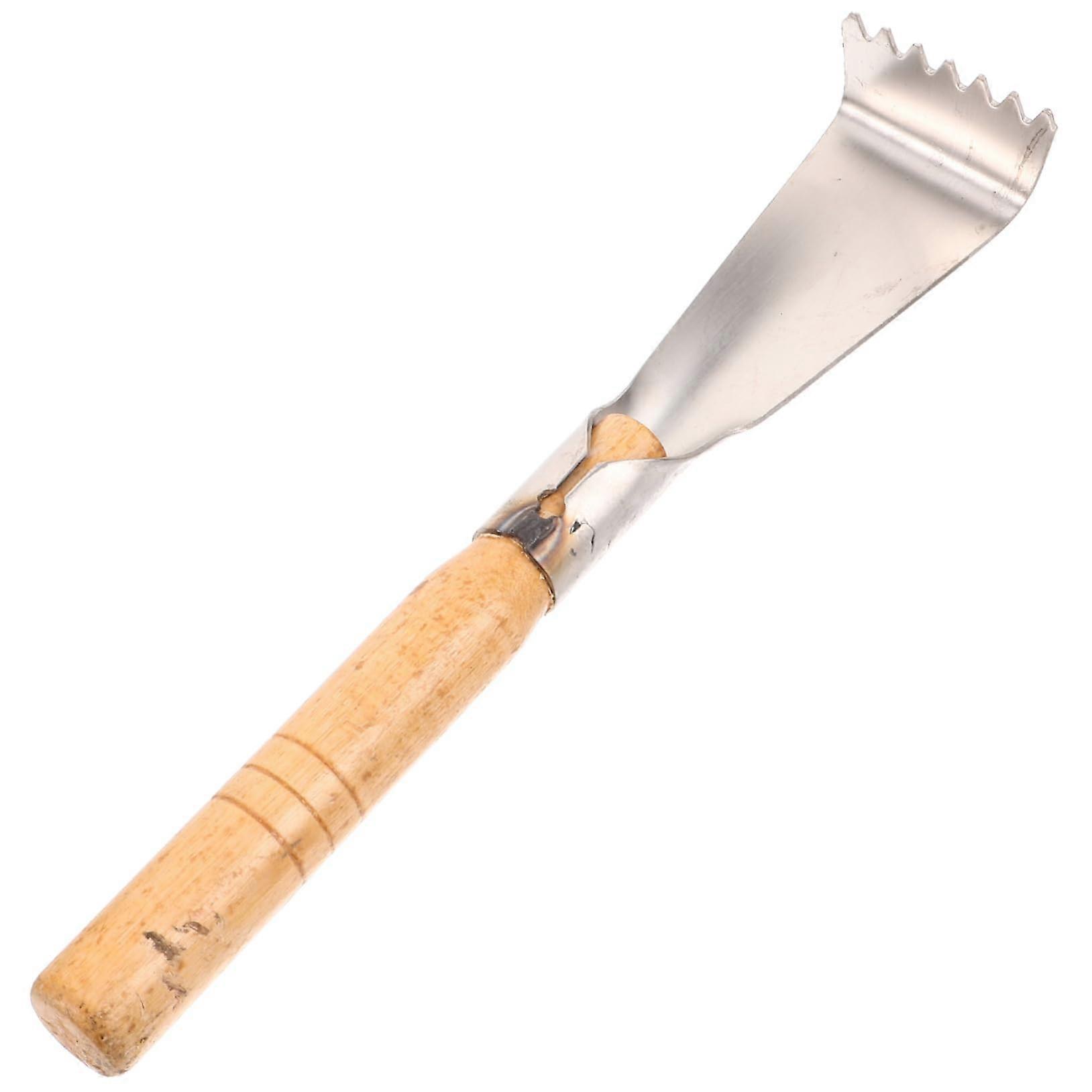 Wooden Handle Garden Trowel Digging And Planting Weeding Tool With Ergonomic Design