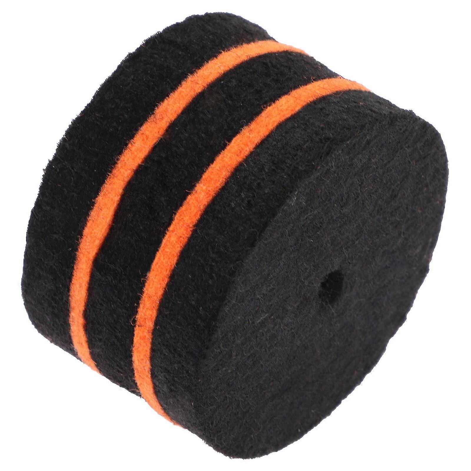 Davul Ayak Pedalı Aksesuarları Perküsyon Davulcu Çekiç Kafa Turuncu Keçe 6x6x3.5cm 1 Paket