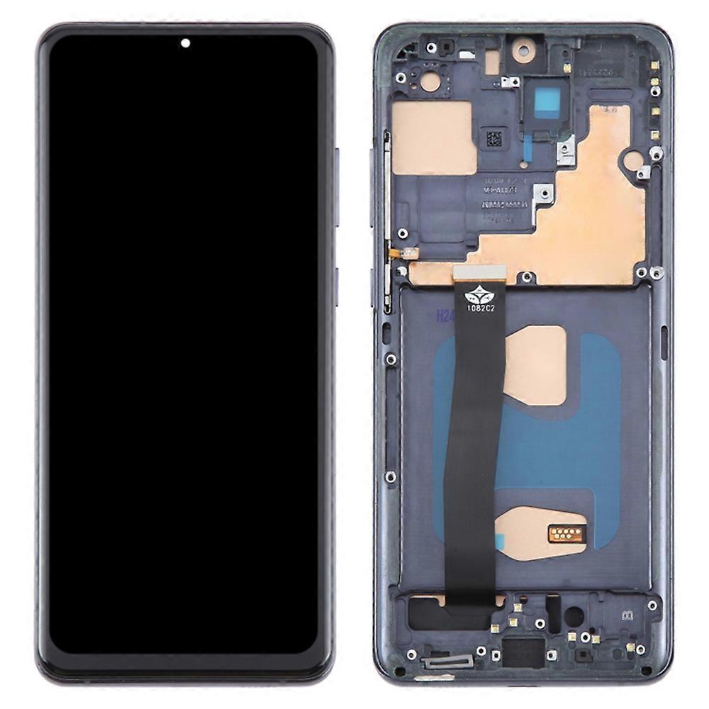 For Samsung Galaxy S20 Ultra / S20 Ultra 5G G988 Grade C LCD Screen and Digitizer Assembly + Frame Part (TFT) (Without Logo) - Black