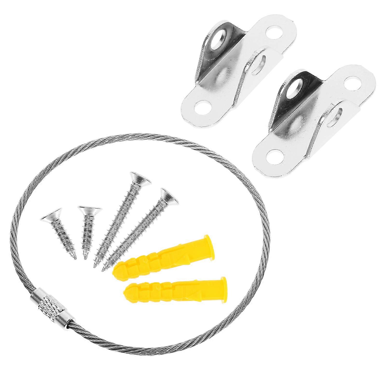 Safety Wall Anchors Kit for Furniture Durable Tip Proofing Straps for Bookcases, Cabinets & Wardrobes, Easy Installation for Pet & Child Protection
