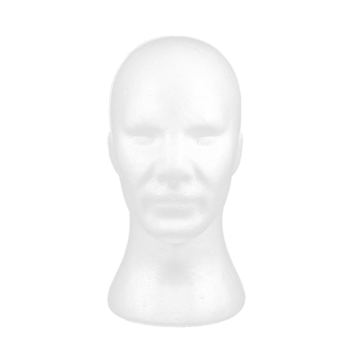 Mannequin Head Model Display Stand For Wig Hat Glasses Mountable Professional Look 30.00X15.60X15.00CM 1Pcs