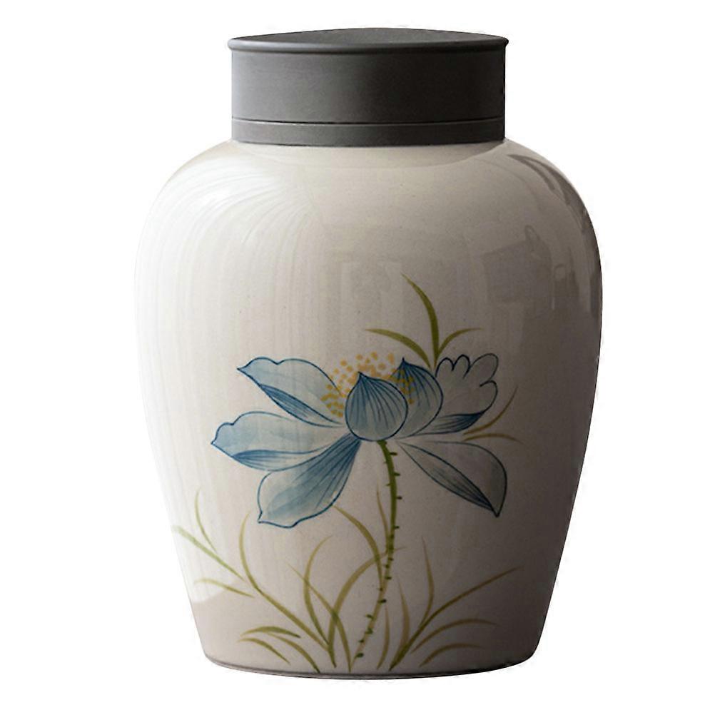 Delicate Tea Canister Multi Color Round Shape Kitchen Organization Storage 1Set