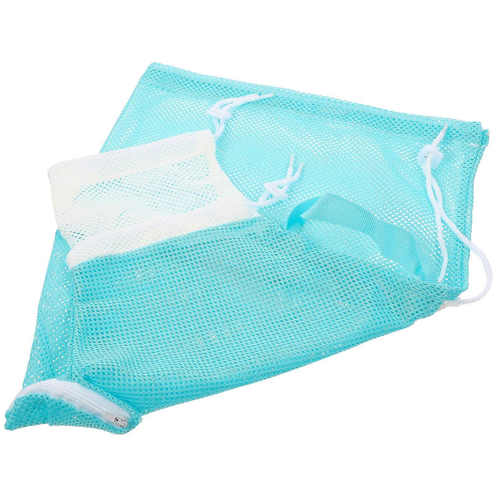 Adjustable Cat Grooming Bag Cat Shower Net Bag Breathable Polyester Material Bathing 1Set