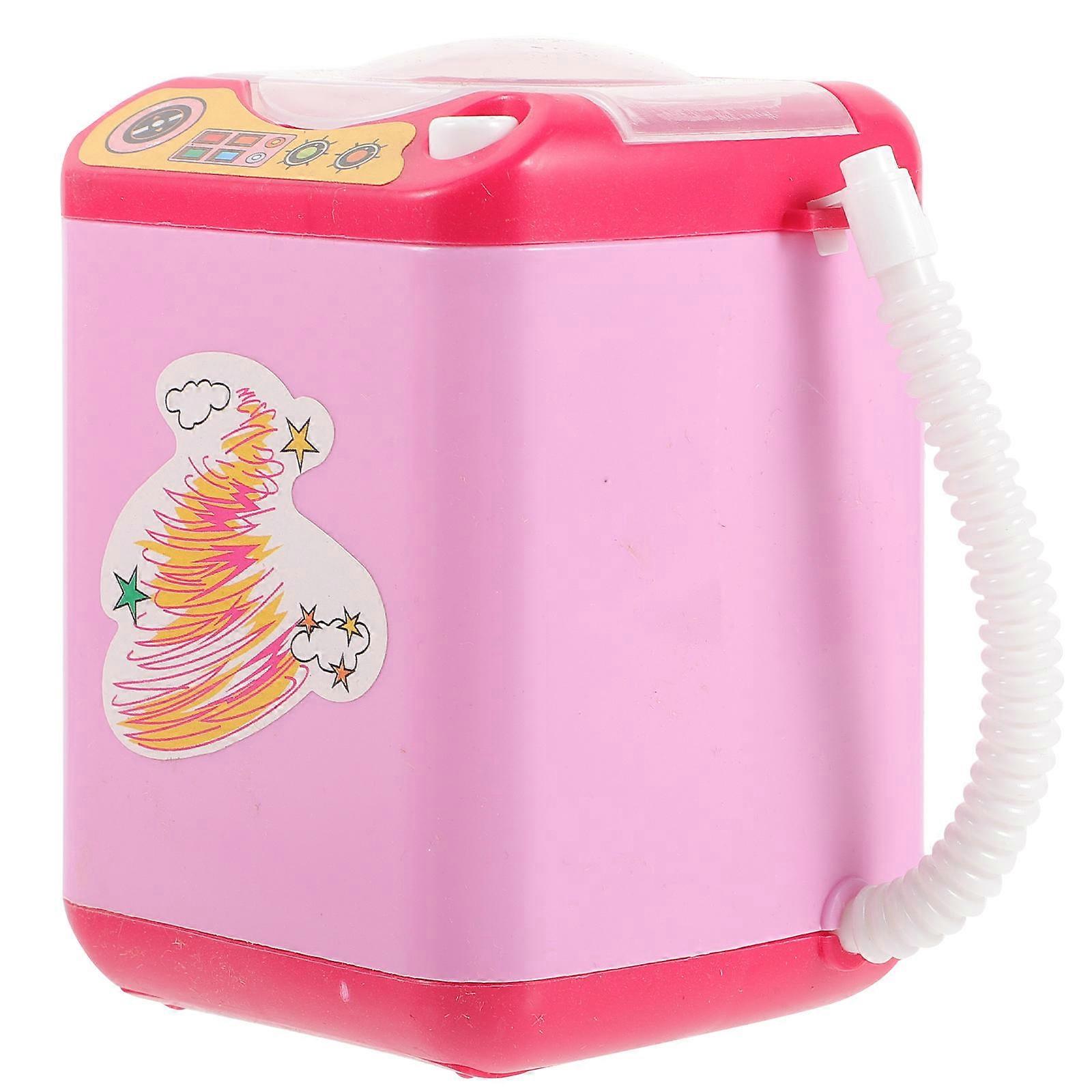 Electric Makeup Brush Cleaner Machine for Cleaning Pink Plastic Body