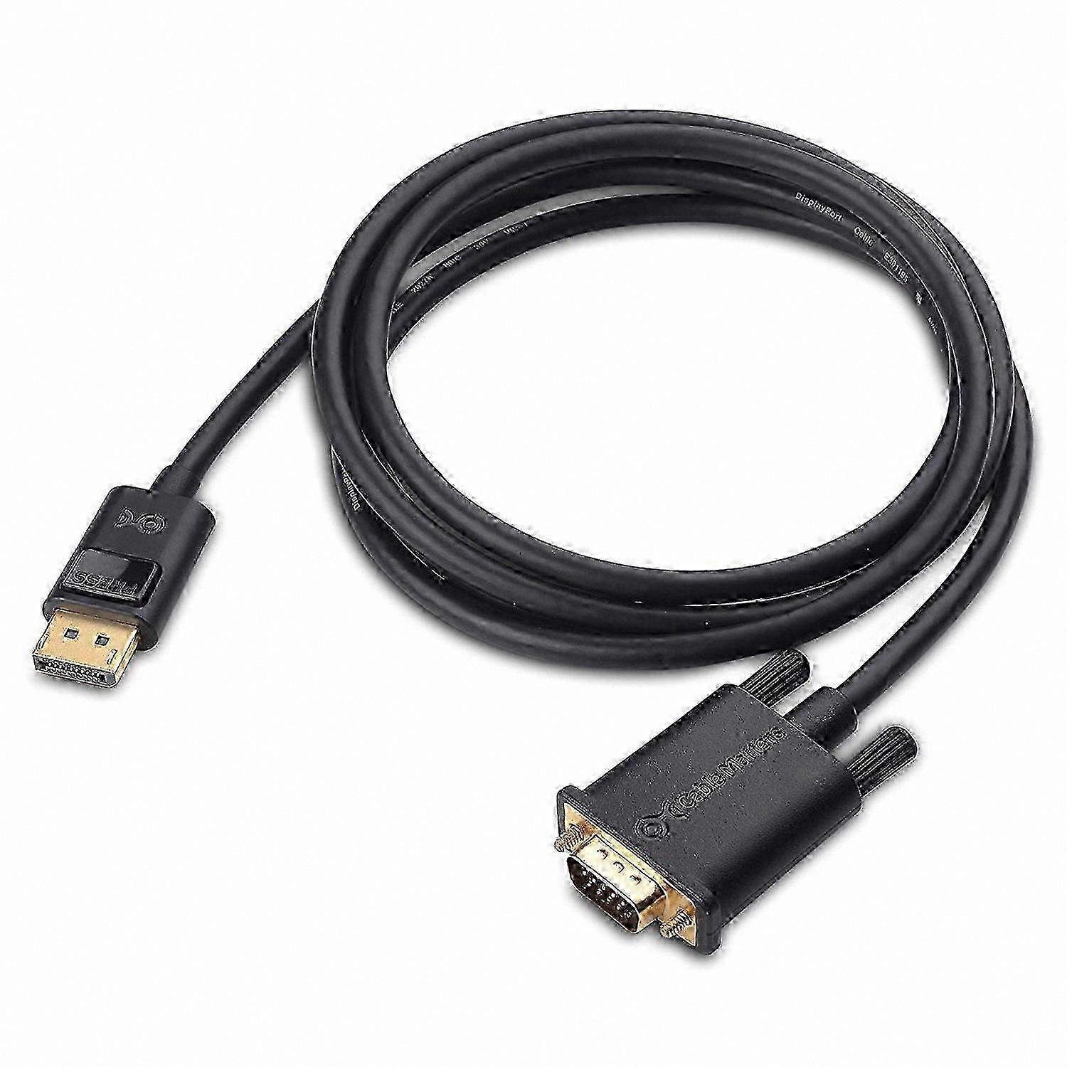6ft DisplayPort to VGA Adapter Cable for High-Resolution Displays