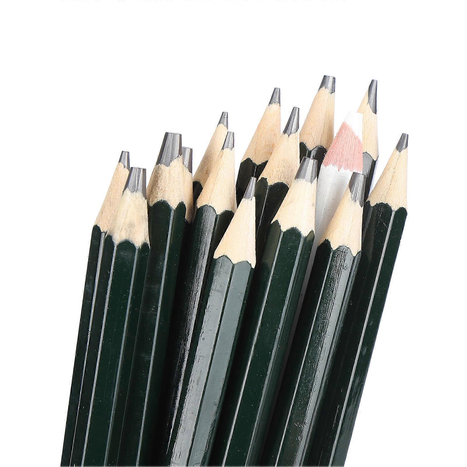 15 Pcs Sketch Pencil Set Drawing Pencil Box Art Charcoal Pencils for Painting Lovers Art Students