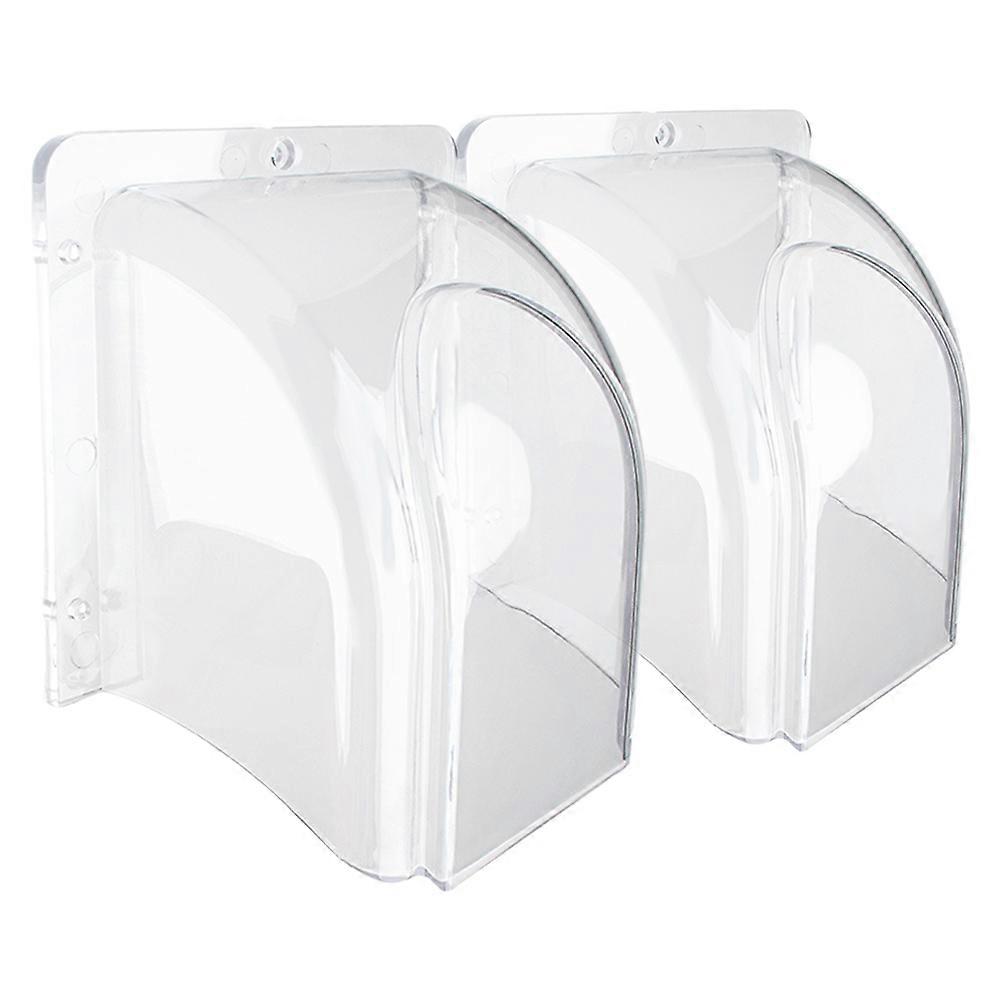 Sonerie fără fir Capac de ploaie Capac de control al accesului Capace de mașină de control transparent Rezistență la intemperii Design de protecție 14.00X12.50X8.30CM 2Set
