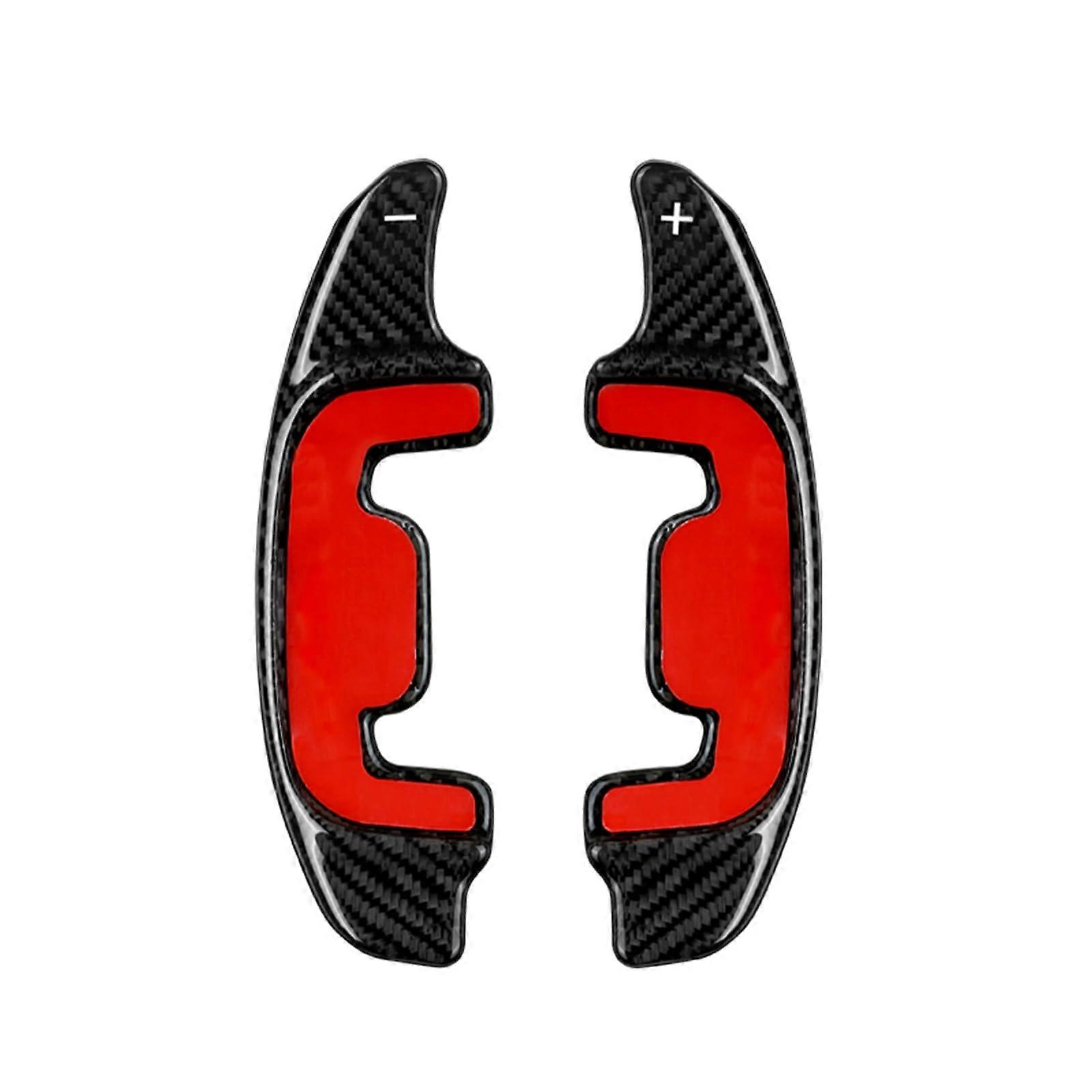 Auto Steering Wheel Paddle Shift Extension for Benz AMG GT50 GT53 CLS53 E53 E63 SL55 Red/Black Carbon Fiber Black Carbon Fiber Look