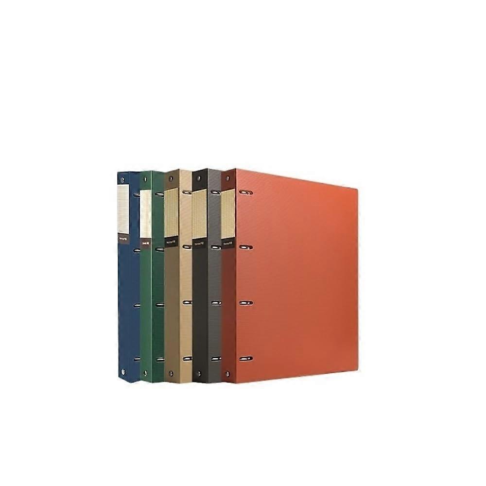A4 Perforated LooseLeaf Folder Archive Information Organizer Brochure 3Piece PP Thickened Binder with Four Holes for Daily Filing and Organization