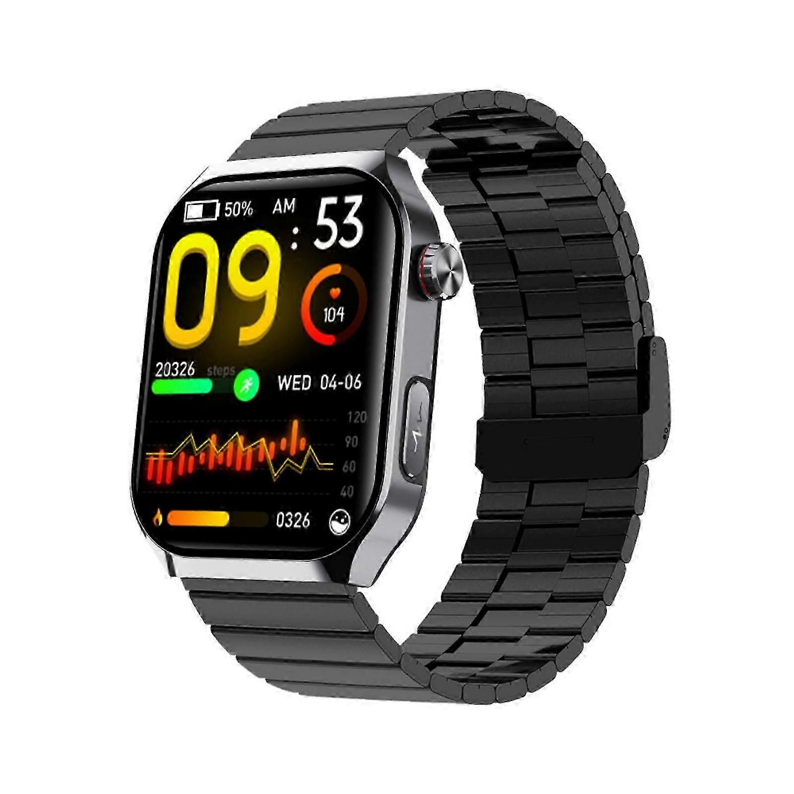 血糖値モニタリング付き防水アクティビティトラッカーロングサービスヘルスモニタリングウォッチECGs家庭用HRVトラッキング