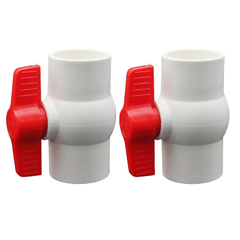 PVC Check Valve Easy to Install Ball Valve For Commercial Use Flow Control 2Pcs