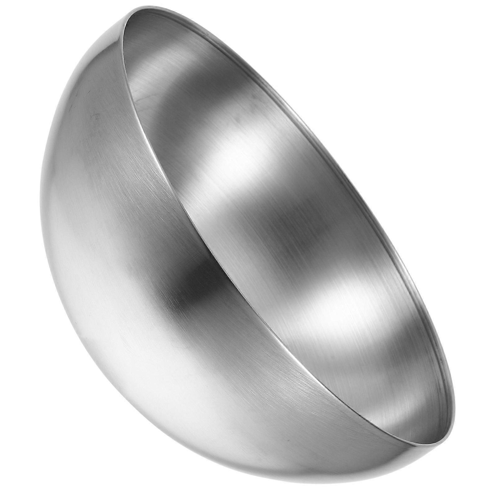 Stylish Stainless Steel Mixing Bowl with Large Capacity for Home Use Silver