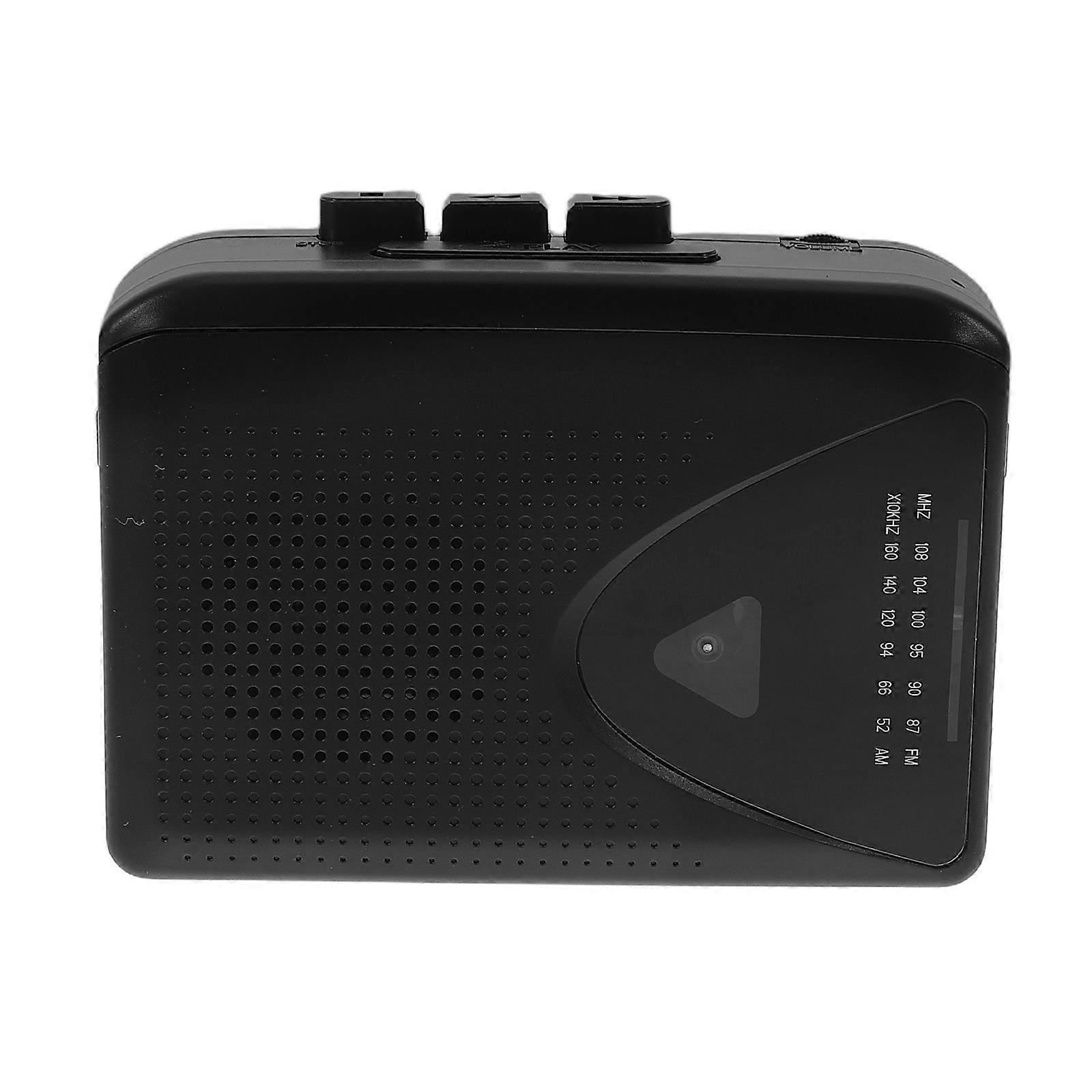 Portable Cassette Tape Player with AM Builtin Speaker for Home Use Multicolor