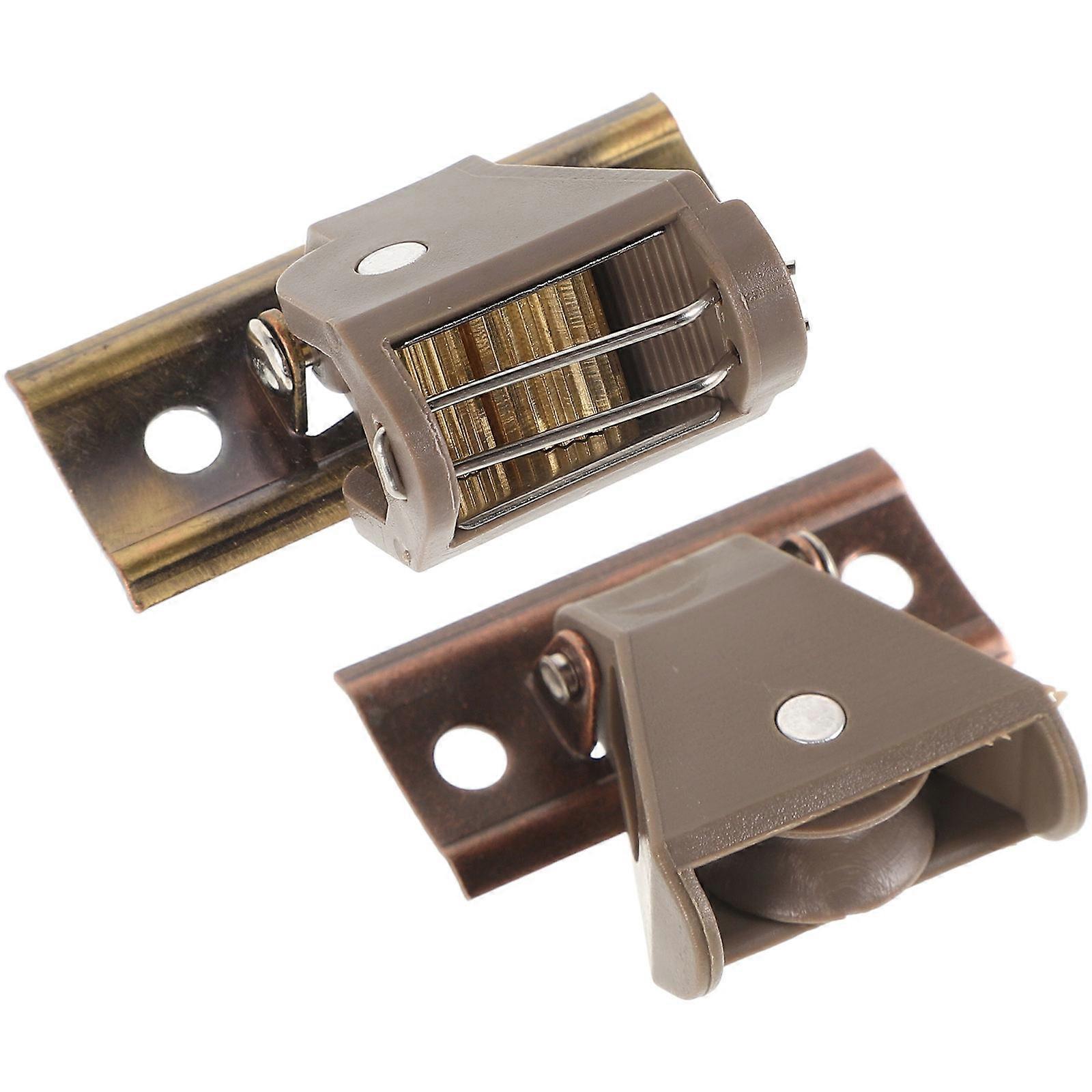 Roman Blind Cord Lock with Smooth Metal Pulleys for Indoor Roller Shades – Easy Installation, Secure Lock, Elegant Bronze Finish