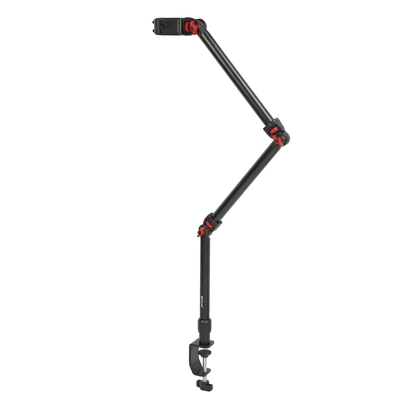 Overhead Camera Mount C Clamp 360 Degree Overhead Phone Desk Stand for Camera Microphone Fill Light Projector