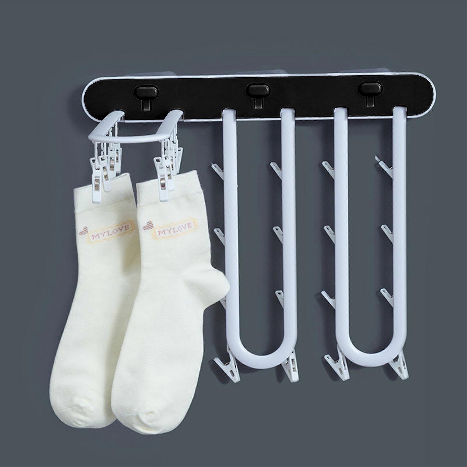 Black PP Material Press Design Household Hanger for Wall Use Easy to Install