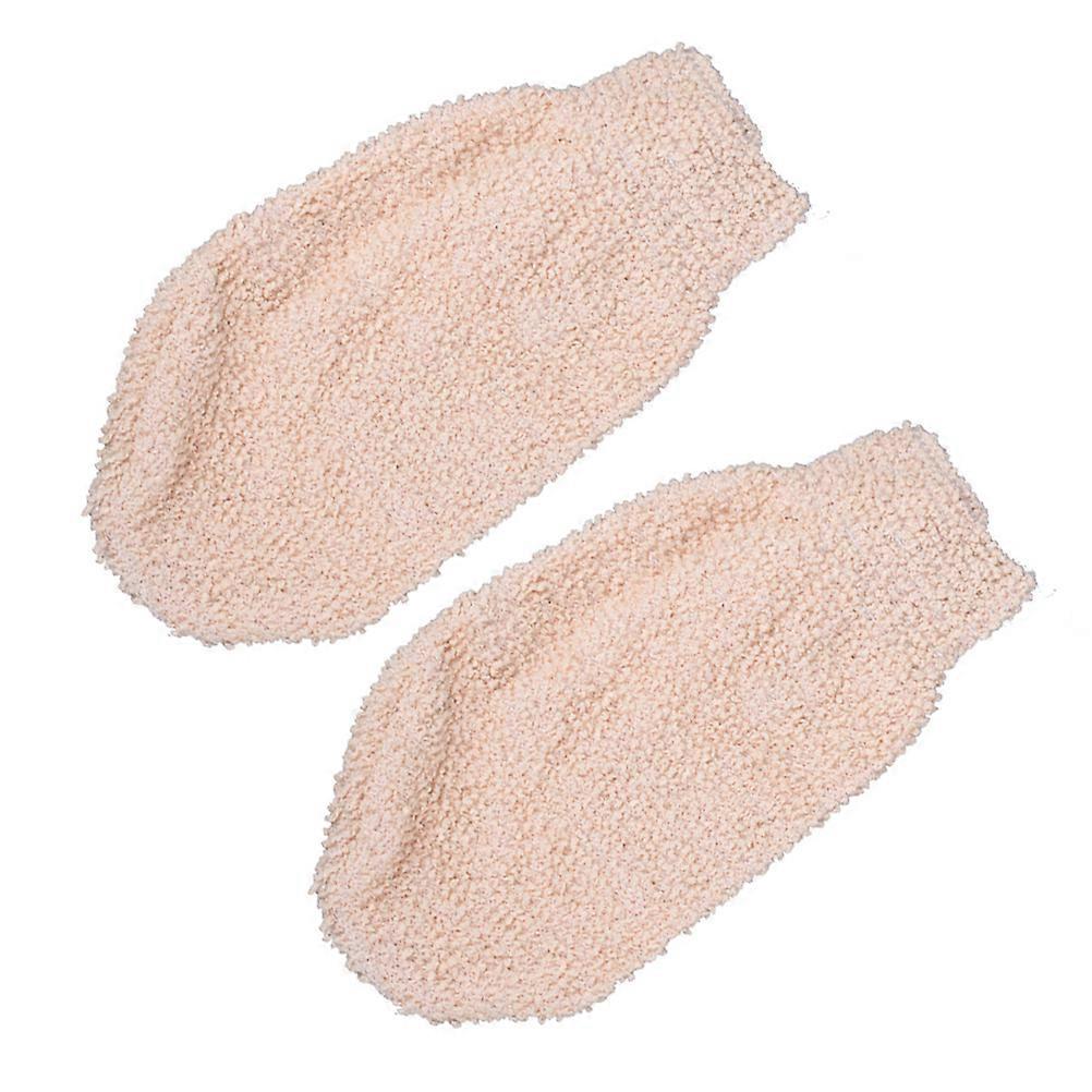 Bath Exfoliating Gloves Scrub Bathing Gloves Remove Dead 2Pcs