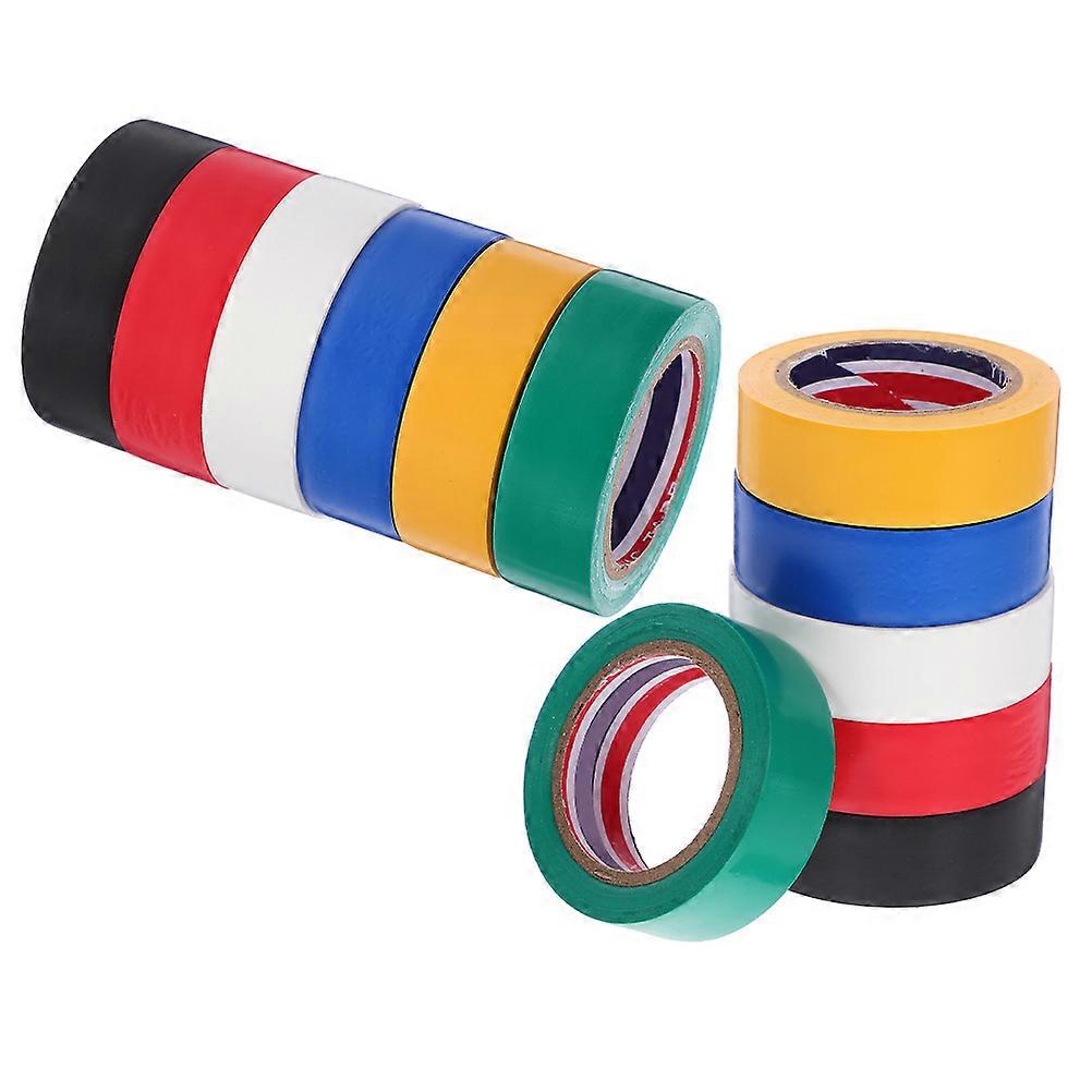 High Temp Electrical Insulation Tape 12 Rolls, Durable Adhesive for Wire Bundling, Marking & Protection in Home & Factory Settings