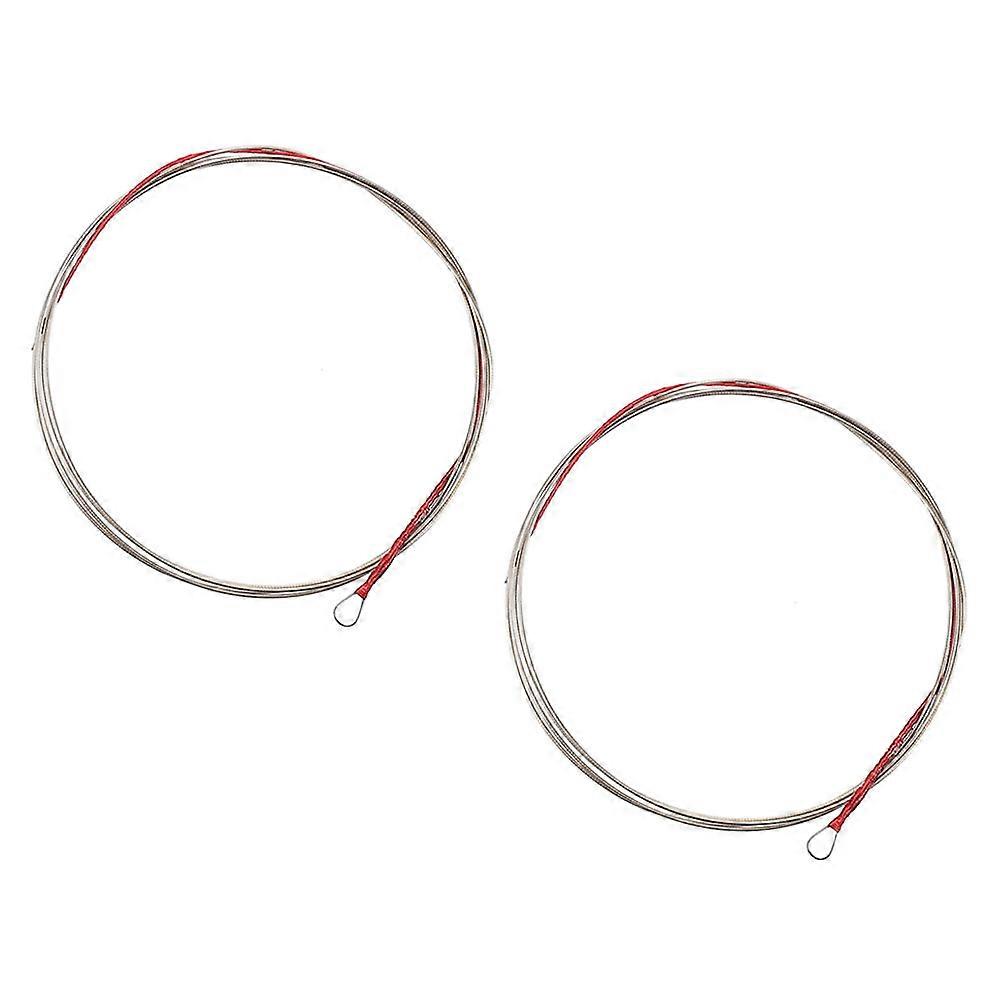 Pipa Practice String Accessories For Musicians And Lute Enthusiasts 2Pcs Silver Wear-Resistant Sound Quality Improvement