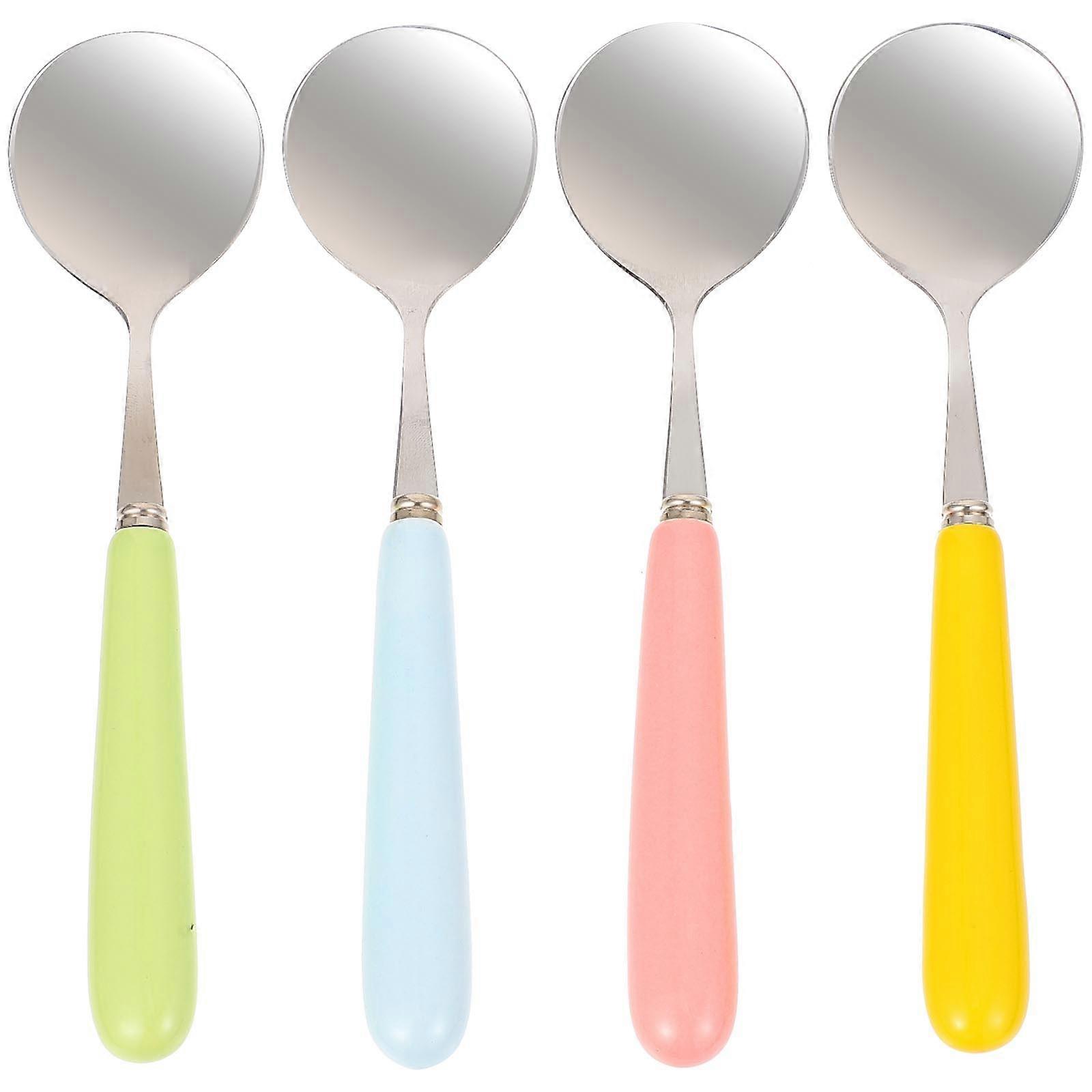 Small Spoons Silverware 4Pcs Multi-Purpose Kitchen Supplies For Cafe Use And Office Use Made Of Quality Materials