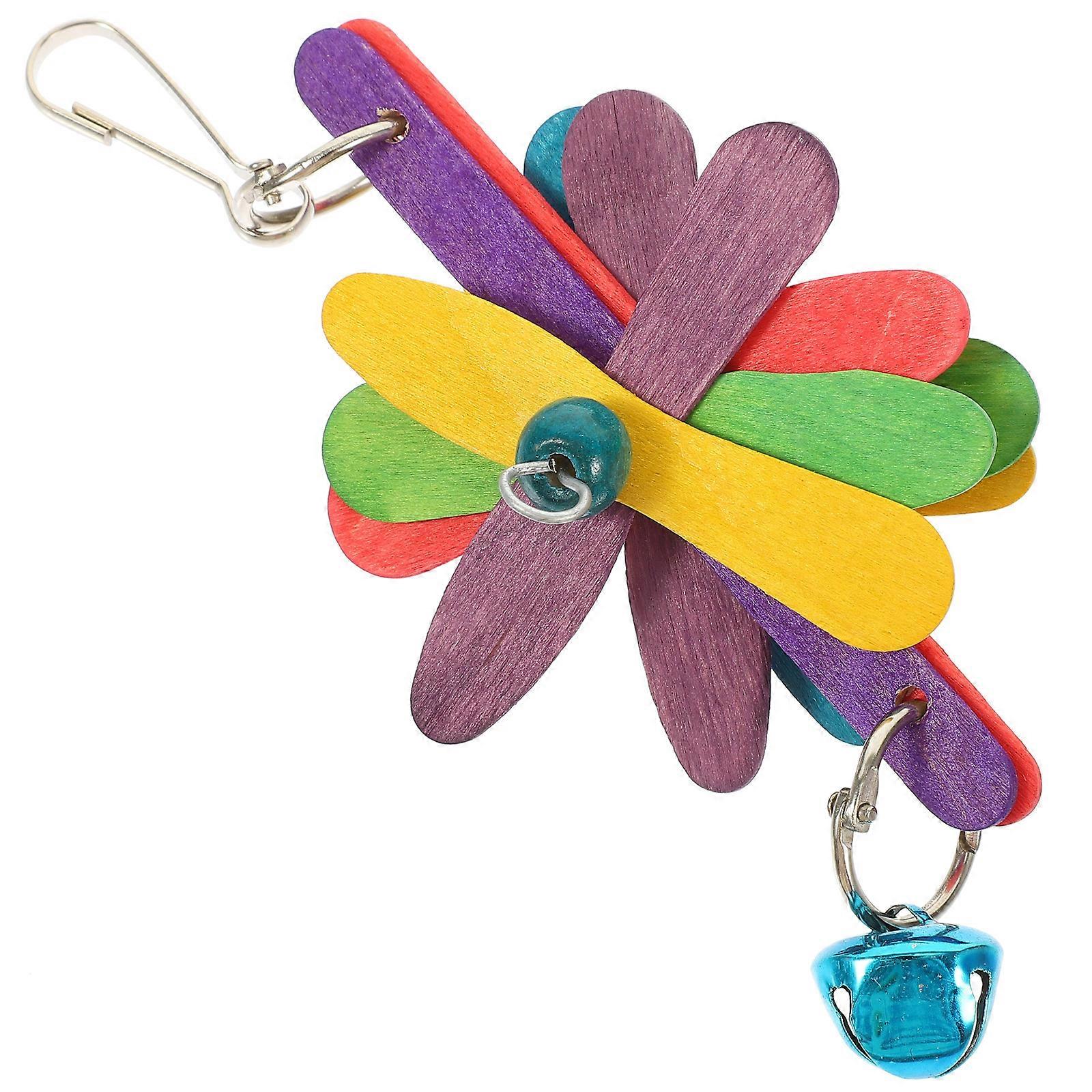 Pet Bird Chewing Toy for Playing Made of Plastic Hanging Fun Accessories 1pc