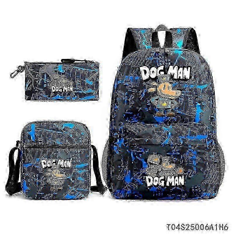 Mochila Escolar 3D Dav Pilkey para Crianças com Estampa de Lápis Presente