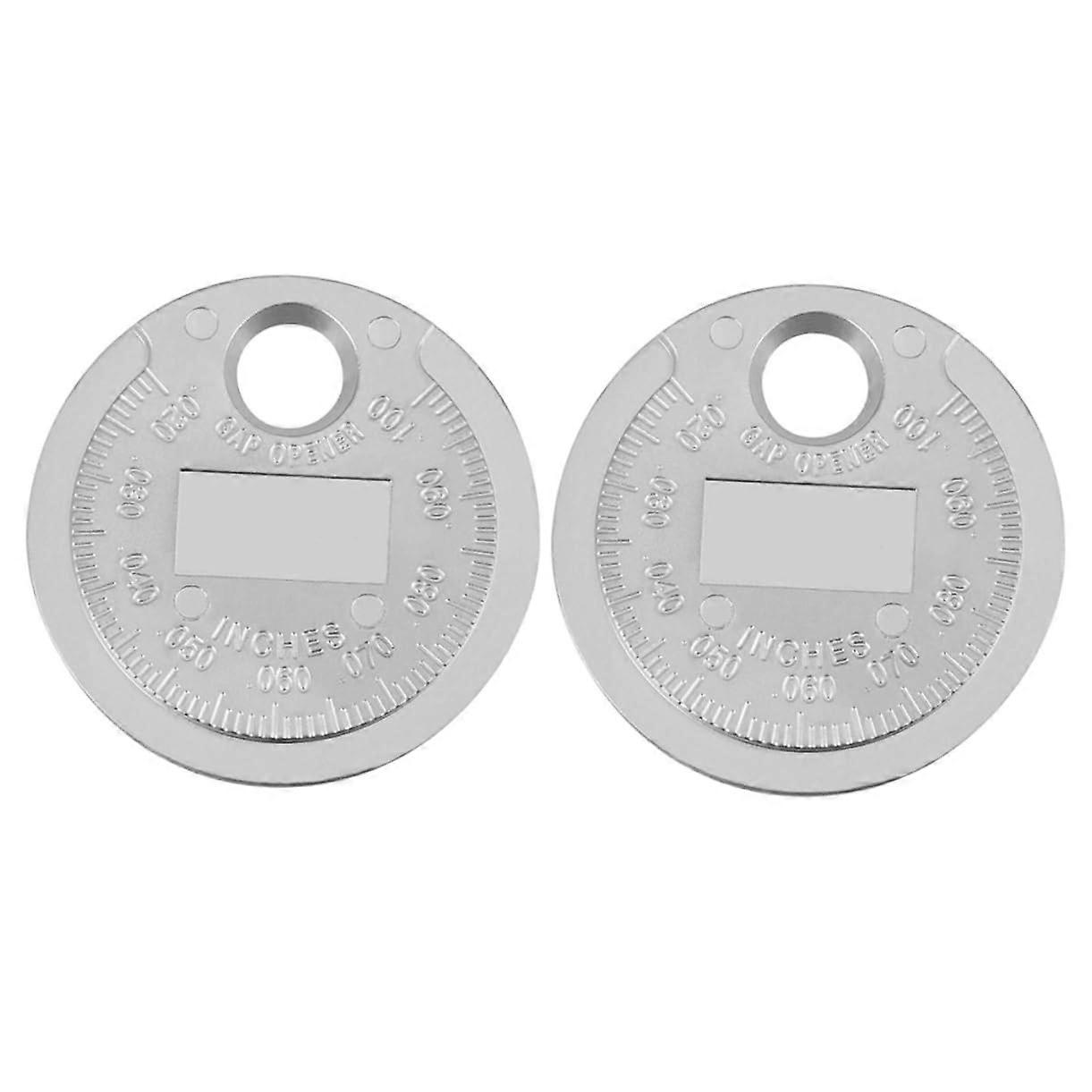 Spark Plug Gauge Distance Measuring Tool Inline Universal Caliper For Spark Plug Gaps, Spark Plug Wire Tool, Pack Of 2