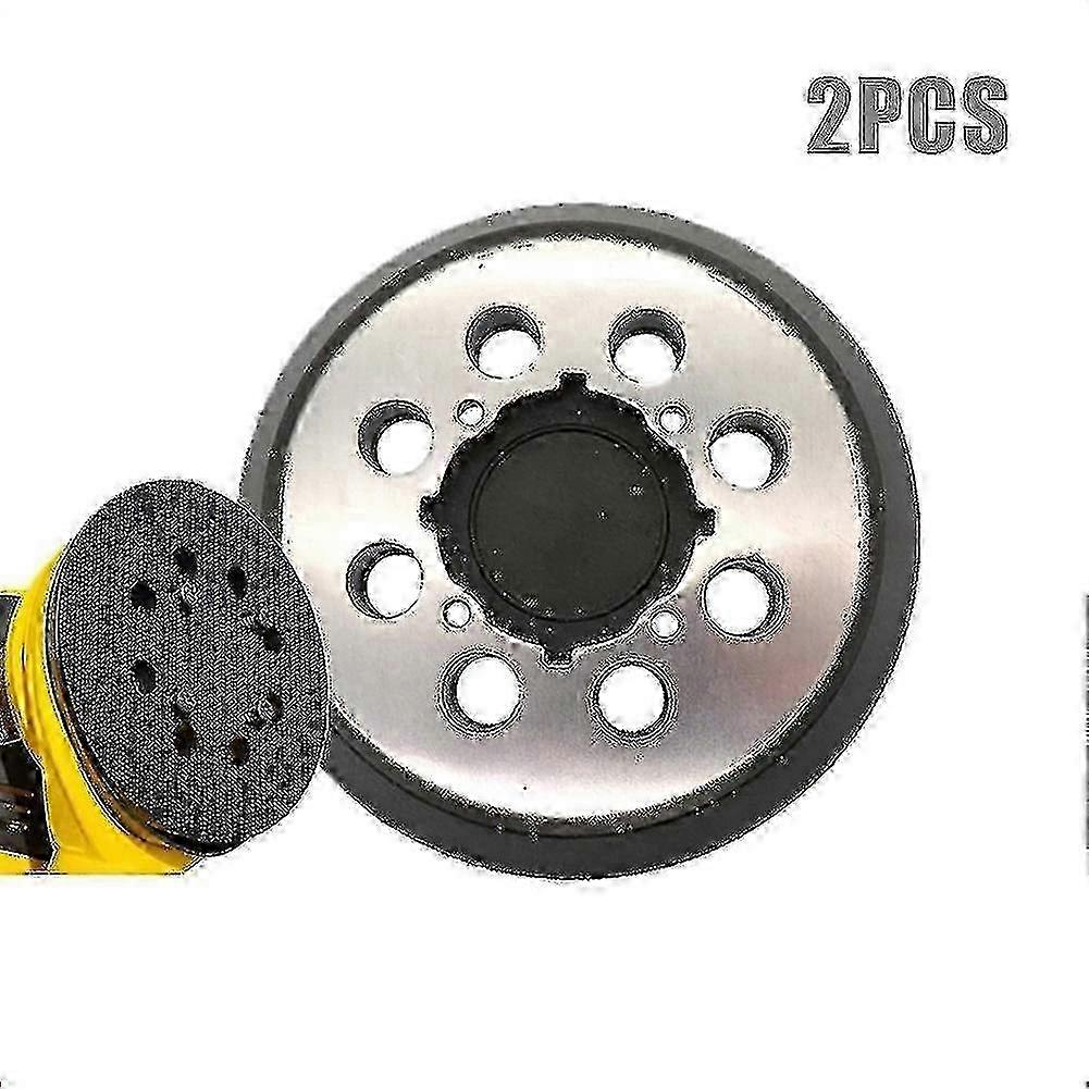 2 Pack Dewalt Sanding Pads 5 inch/125mm with 8 Holes for Hook and Loop Abrasive Discs Compatible with Dwe6421 Dwe6421k Dwe6423 Sanders Edition 0731
