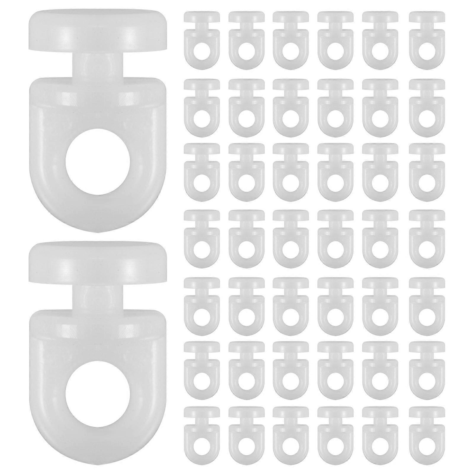 Plastic Curtain Track Gliders 200Pcs For Residential Use Ceiling Mounted Room Divider Quiet Operation Durable