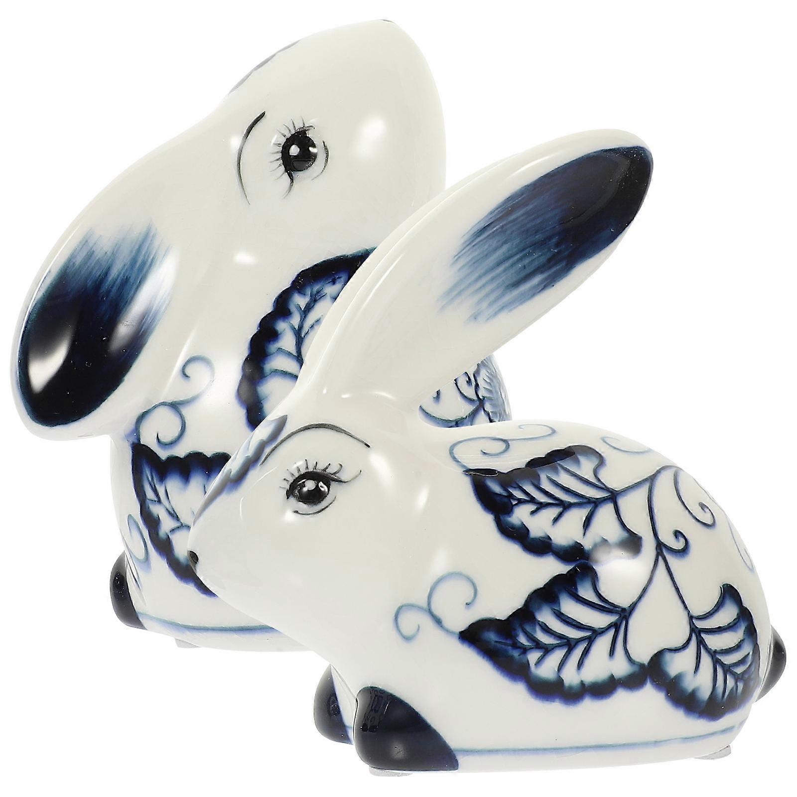 Ceramic Figurines, Classic Home Embellishments, Creative Rabbit Ornaments