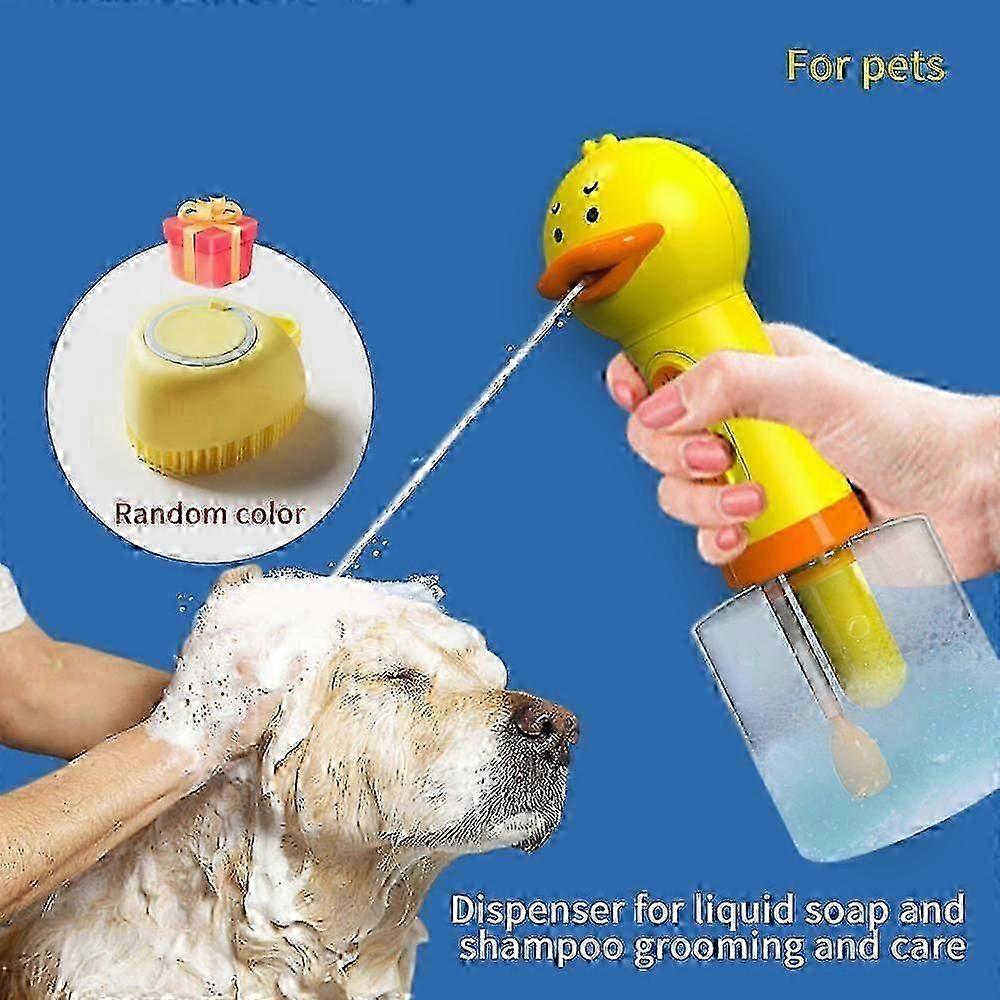 Yellow Duck Pet Cleaning Bathing Electric Foam Machine Usb Charging Automatic Soap Dispenser Foam Machine Pet