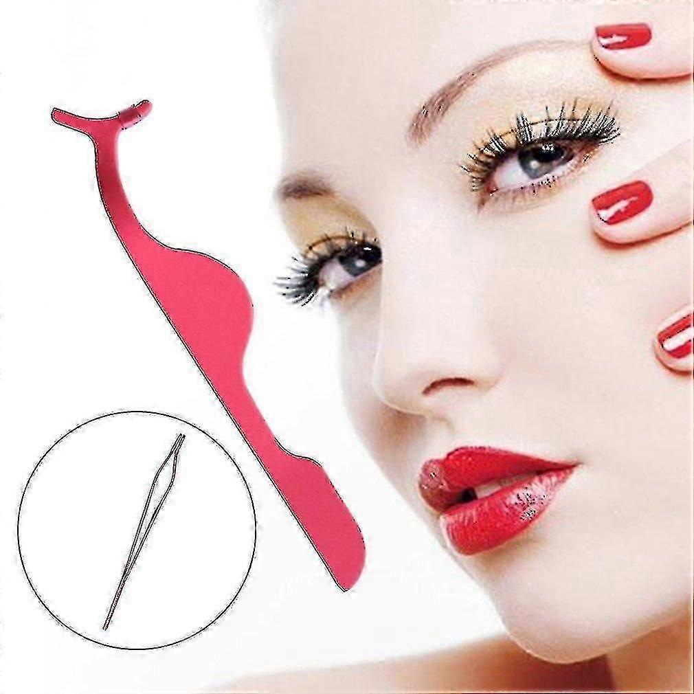 Multifunctional False Eyelashes Plastic Auxiliary Clip Tweezers Tool