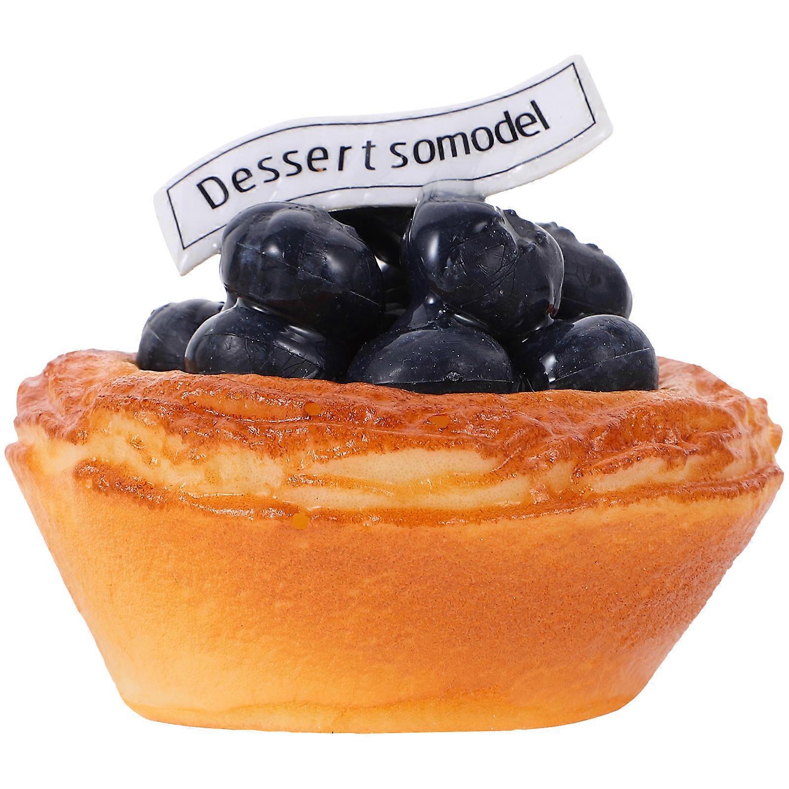 Lifelike Egg Tart Model For Showcase Displays Party Decorations Unique Design 1Pack