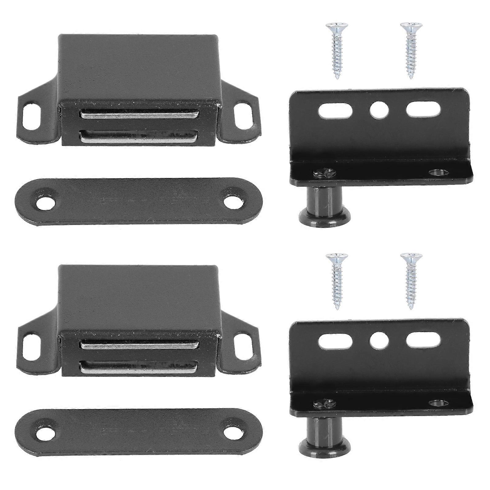 Invisible Cabinet Door Pivot Hinge with Suction Magnet Door Catch for Closet and Cupboard – Easy Installation, No Trace Design, Secure Closure