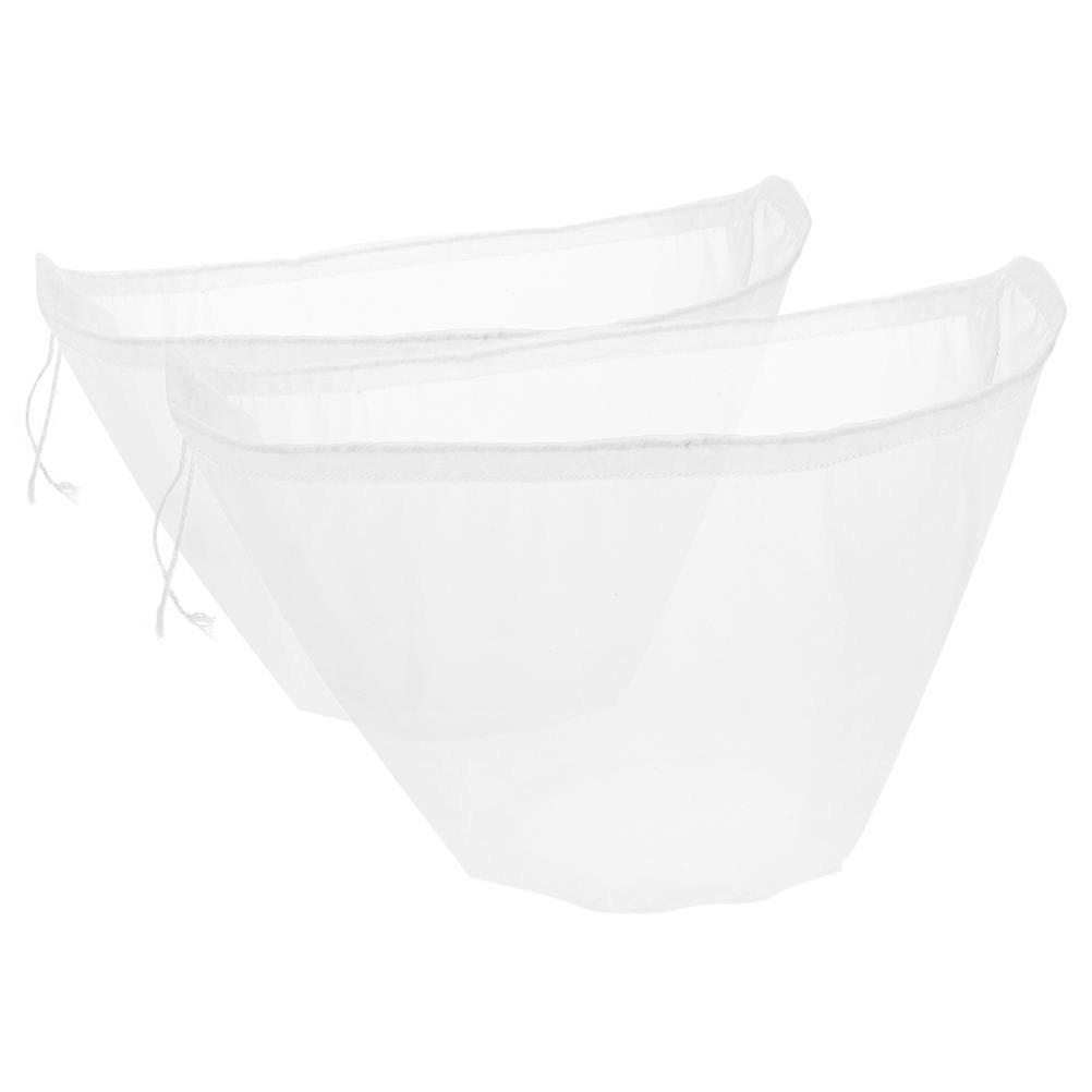 Innovative Fine Mesh Straining Bag 2Pcs For Kitchen Gadget Users Draining Liquids While Preparing Various Dishes Seamlessly