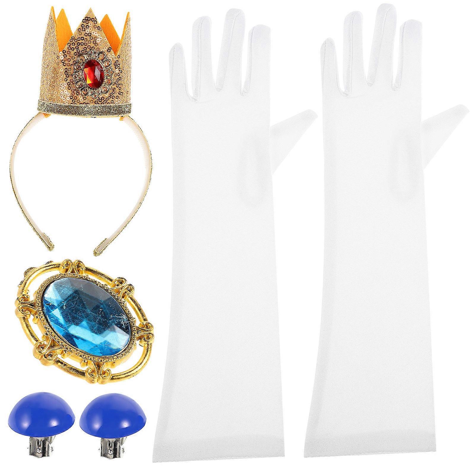 Princess Costume Accessory Set for Role Play and Decoration with Unique Design Multi Color Plastic Cloth Acrylic Size:1 Set