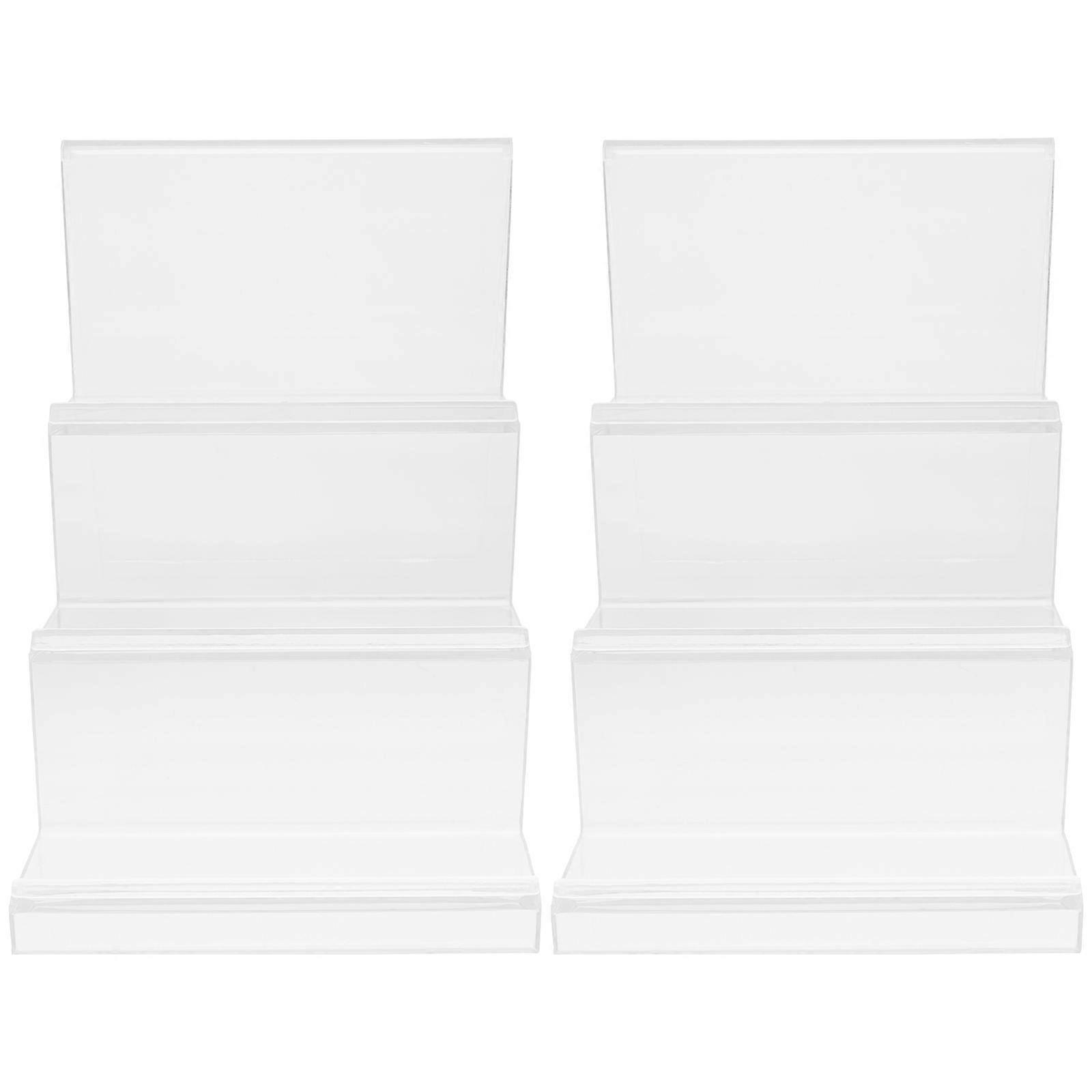 Jewelry Wallet Displays Holder 2Pcs In Transparent Acrylic For Home Use And Shop Display