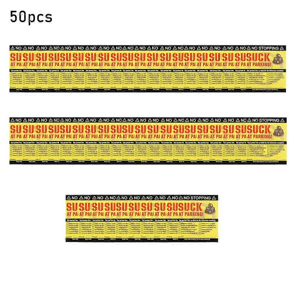 For You Park Like An Idiot Cards 50 Pack Funny Parking Violation Prank Notifications with Multiple Reasons