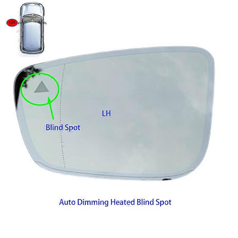 Applies to Auto Dimming Heated Blind Spot Warning Rear Mirror Glass For BMW X1 U11 U12 iX1 2022 2023 2024 2025