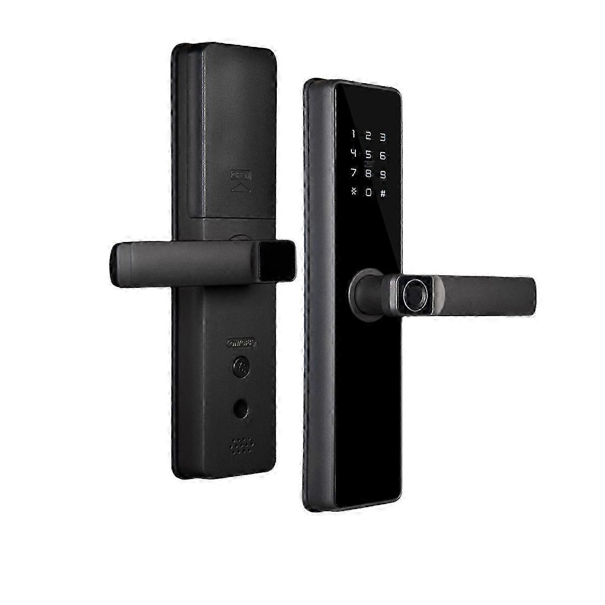 Tuya ZigBee Serratura Intelligente con Impronta Digitale e Sblocco con Chiave Magnetica, Allarme Manomissione e Batteria di Backup - Controllo Accessi Interni Sicuro
